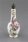 A rare Derby 'oil' bottle, c.1760 h. 15.5cm, some faults, cf. D.G. Rice fig.130.                                                       