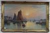 Eugene Demester, oil on canvas, Treboul, signed, 59 x 99cm                                                                             