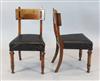 A set of four Victorian oak and ebonised dining chairs, manner of J.P. Seddon                                                          