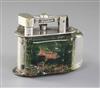 A Dunhill Aquarium lighter, width 3.5in. height 3in.                                                                                   