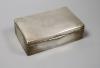 A Tiensin Yeching Chinese Export sterling rectangular cigarette box, no interior                                                                                                                                            