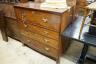 A George III mahogany secretaire chest, width 114cm, depth 56cm, height 112cm                                                                                                                                               