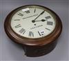 Waghorn Bros of Croydon. A fusee wall clock diameter 39cm                                                                              