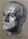 Stephen Ward (1912-1963) Portrait of Cecil Rochfort D'Oyly John 10.5 x 8in.                                                            