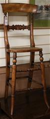 Two William IV children's correction chairs                                                                                            