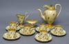 A rare 1930s Susie Cooper coffee set, pattern E283, triangular Susie Cooper Productions mark                                                                                                                                