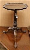 A Chippendale revival mahogany tripod table Width of base 46cm                                                                         