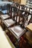 A set of six early 20th century Chippendale revival mahogany dining chairs                                                                                                                                                  