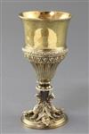 A Victorian silver gilt chalice, by Colen Hewer Cheshire, 7oz.                                                                         