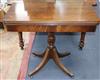 A Regency style mahogany card table W.85cm                                                                                             