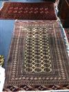 A Bokhara rug and one other rug Largest 182 x 128cm                                                                                    