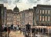 Franciscus Willem Helfferich (1871-1941) Queuing for the Opera 11.5 x 15.5in.                                                          