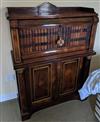 A Regency brass mounted rosewood secretaire a abbatant,                                                                                