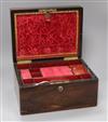 A Victorian rosewood jewellery box length 30cm                                                                                         