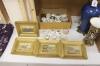 Assorted porcelain boxes and four small prints                                                                                                                                                                              