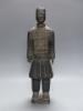 A Chinese grey pottery figure in Han style, height 47cm                                                                                                                                                                     