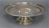 A Birks pierced sterling silver pedestal dish, 9.5 oz.                                                                                 