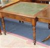 A late Victorian writing table Length 115cm                                                                                            