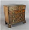 A George III mahogany chest, W.2ft 8in. D.1ft 6in. H.2ft 10in.                                                                         