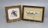 An 18th century polychrome Delft tile, 12cm, and a Victorian Stevengraph, ‘The Meet’                                                                                                                                        