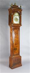 William Underwood of London. A George III walnut cased eight day chiming longcase clock, W.1ft 8in. H.8ft 6in.                         