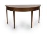 A George III mahogany D shaped table, 138cm wide                                                                                                                                                                            