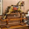 A Victorian rocking horse W.111cm                                                                                                      