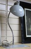 A grey industrial desk lamp height 62cm                                                                                                