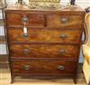 A Regency mahogany five drawer chest W.91cm                                                                                            