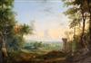 Manner of Claude Gellee called Claude Lorrain (1600-1682), 18th Century French School, classical landscape, oil on canvas              