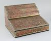 An early 20th century French red boulle work lap desk, width 13in. depth 11.5in. height 8in.                                           