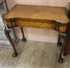 A 1920's George I design walnut card table W.79cm                                                                                      