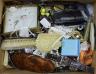 A large quantity of costume jewellery, clocks, watches, dressing table brushes etc.                                                                                                                                         