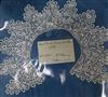 Three folders containing examples of needle lace, bobbin lace, some textiles from 18th/20th century