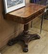 A Regency mahogany card table W.92cm                                                                                                   