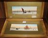 Garman Morrish, pair of watercolours, Off the East and South Coast, initialled 13 x 39cm                                               