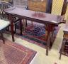 A Chinese hardwood altar table, width 121cm, depth 38cm, height 86cm                                                                                                                                                        