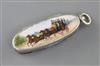 A Victorian silver and enamel combination vesta case/penknife and propelling pencil, by Sampson Mordan & Co,                           