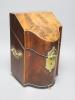 A George III mahogany knife box, of small proportions, height 29cm width 18.5cm                                                                                                                                             