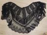 A black lace Chantilly handmade bertha                                                                                                                                                                                      