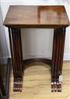 A 19th century mahogany nest of quartetto tables W.49cm                                                                                