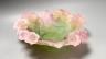 A modern boxed Daum pâte de verre (Cristal) ‘rose’ dish, signed Daum France                                                                                                                                                 