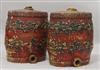 Two Victorian earthenware spirit casks                                                                                                 