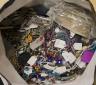 Miscellaneous items including costume jewellery, flatware, postcards, etc.                                                                                                                                                  
