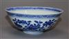 A Chinese Ming style blue and white bowl diameter 12cm                                                                                 