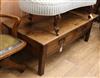 A French ash coffee table W.149cm                                                                                                      