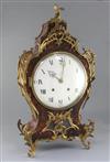 A 19th century French Louis XVI style ormolu mounted red tortoiseshell bracket clock, height 26in. bracket 13in.                       