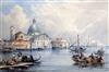 Edward Pritchett (fl.1828-1864) San Giorgio, Maggiore, Venice, 6.25 x 9.25in.                                                          