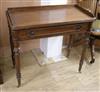 A William IV style mahogany side table W.86cm                                                                                          