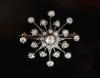 A Victorian, gold, silver and diamond set 'starburst' brooch                                                                                                                                                                